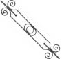 Balustre hauteur 950mm largeur 220mm motif carr� de 12 : fer forg&eacute; avec La Forge Bertrand
