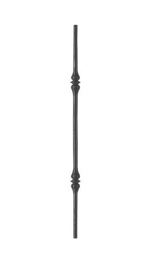 Balustre en acier Longueur 1000mm diam�tre 12mm avec 2 motifs