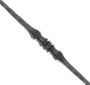 Balustre en acier martel� Longueur 1000 mm : fer forg&eacute; avec La Forge Bertrand