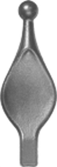 Pointe de lance en acier Hauteur 140mm Largeur 46mm pour articles en fer forg�