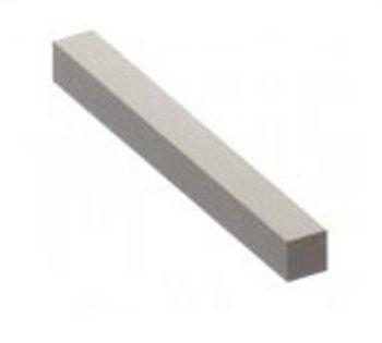 Barre pleine carr� de 40x40mm longueur 3 m�tres