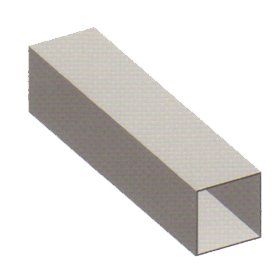 Tube carr� de 25x25mm longueur 3 m�tres