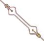 Balustre inox  motif boule laiton : fer forg&eacute; avec La Forge Bertrand