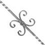 Balustre en fer forg� hauteur 950 mm avec motif assembl�e : fer forg&eacute; avec La Forge Bertrand