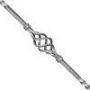 Balustre en fer forg� en carr� torsad� motif pignes  : fer forg&eacute; avec La Forge Bertrand