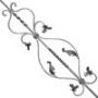 Balustre  en fer forg� mod�le Aim� : fer forg&eacute; avec La Forge Bertrand
