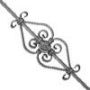 Balustre en fer forg� mod�le Agn�s : fer forg&eacute; avec La Forge Bertrand