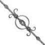 Balustre en fer forg� mod�le Clo� : fer forg&eacute; avec La Forge Bertrand