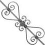 Balustre en fer forg� mod�le Alice  : fer forg&eacute; avec La Forge Bertrand