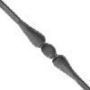 Balustre en fer forg� carr� motif forg� � chaud  : fer forg&eacute; avec La Forge Bertrand