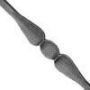 Balustre en fer forg� � chaud hauteur 950mm : fer forg&eacute; avec La Forge Bertrand