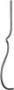 Balustre en fer forg� en carr� unis hauteur 1200 mm : fer forg&eacute; avec La Forge Bertrand
