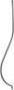 Balustre en fer forg� galb� en carr� lisse de 12mm pour cl�ture  : fer forg&eacute; avec La Forge Bertrand