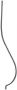 Balustre en fer forg� galb� en carr� torsad� pour portail  : fer forg&eacute; avec La Forge Bertrand