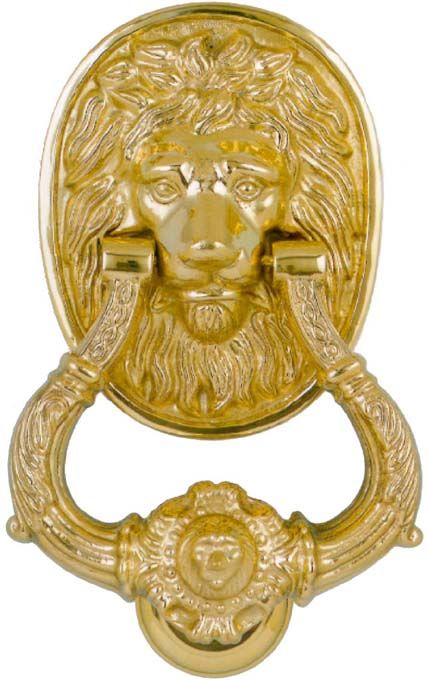 Accessoire et laiton poli Largeur 110mm Hauteur 196mm pour porte en fer forg�
