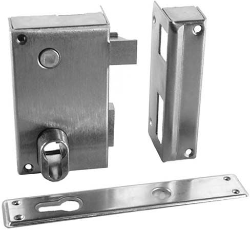Serrure verticale en applique gauche carr� de 7mm