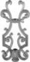 Balustre fonte en fer forg� Hauteur 285mm, Largeur 130mm : fer forg&eacute; avec La Forge Bertrand