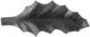 Feuille de Houx 78mm fer : fer forg&eacute; avec La Forge Bertrand