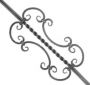 Balustre en fer forg� mod�le Diane : fer forg&eacute; avec La Forge Bertrand