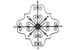 pièce élément ferronnier serrurier Éléments décoratifs 830 x 830 Section 12x6 ACIER FER FORGE LISSE Ref: BE0303424