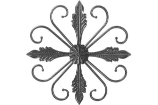 Éléments décoratifs 470 x 470 Diamètre 14 ACIER FER FORGE LISSE Ref: BE0303430 BE0303430