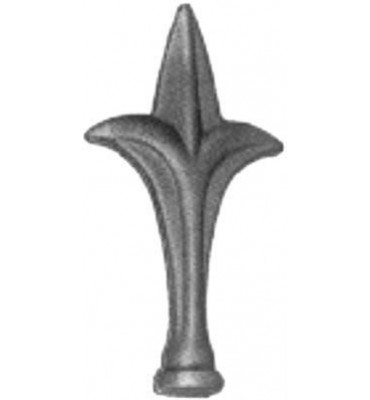 pièce élément ferronnier serrurier Pointe de lance stylées 110 x 60 Diamètre 20 ACIER FER FORGE Ref: BE13048