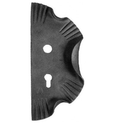 pièce élément ferronnier serrurier Plaque de propreté applique droite acier epr 3mm trouée 295 x 130 ACIER Ref: BE15047