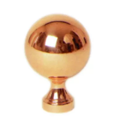 Tête de départ de rampe boule laiton 110 x 40 Diamètre 75 LAITON Ref: BL75 BL75