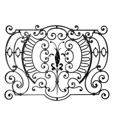 pièce élément ferronnier serrurier Panneau décoratif 1250 x 910 Section 16x10 ACIER FER FORGE LISSE Ref: BRF6-177