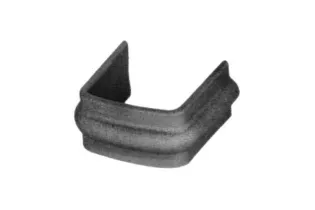 Collier de serrage nervuré en partie centrale Largeur 14 Section 2x12x6+12 ACIER FER FORGE...