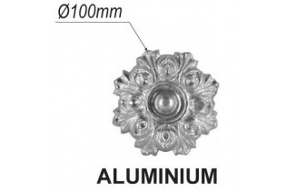 pièce élément ferronnier serrurier Rosace Diamètre 100 ALUMINIUM Ref: F61.163