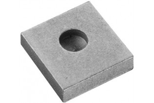 pièce élément ferronnier serrurier Plaque de base pour portail 70 x 70 Diamètre 24 ACIER Ref: F66.262