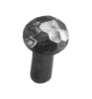 pièce élément ferronnier serrurier Rivet tête martelée pour éléments 30 x 10 Diamètre 20 ACIER MARTELE Ref: F67.106