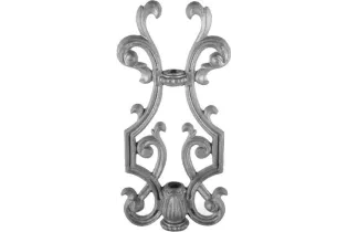 pièce élément ferronnier serrurier Balustre 285 x 130 Diamètre 16 FONTE Ref: F68.210