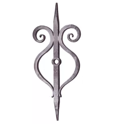 Clé de tirant croix de chainage 800 x 326 Diamètre 26 Section 30x30 ACIER FER FORGE LISSE Ref: F68.254 F68.254