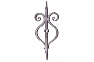 Clé de tirant croix de chainage 800 x 326 Diamètre 26 Section 30x30 ACIER FER FORGE LISSE Ref: F68.254 F68.254