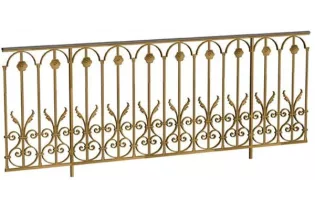 élément prêt à poser balustrade Arc en Barois 1512 x 910 FONTE Ref: F68.506