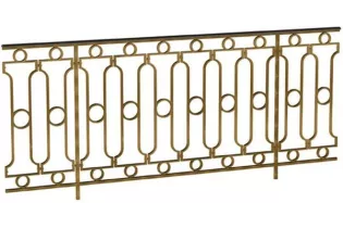 élément prêt à poser Balustrades Chinon - Brut de fonderie 870 x 235 FONTE Ref: F68.509