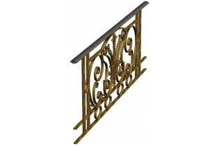 élément prêt à poser Balcon Chantilly 1000 x 450 FONTE Ref: F68.530