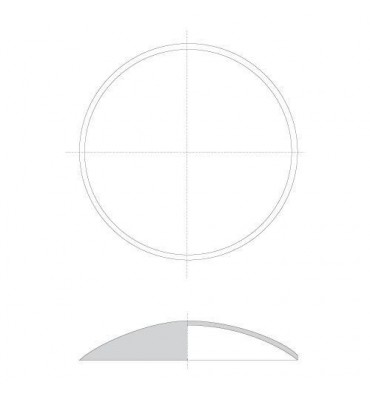 pièce élément ferronnier serrurier Embouti circulaire Diamètre 70 ACIER Ref: GE1070F2