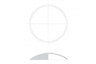 pièce élément ferronnier serrurier Embouti circulaire Diamètre 80 LAITON Ref: GE1080F1