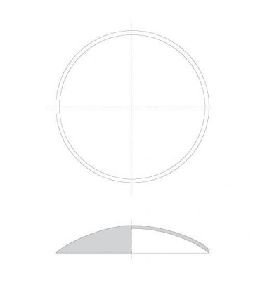 pièce élément ferronnier serrurier Embouti circulaire Diamètre 90 LAITON Ref: GE1090F1