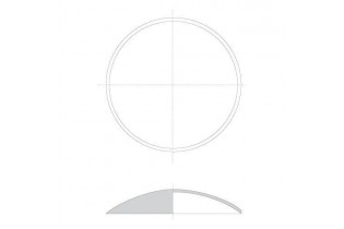 pièce élément ferronnier serrurier Embouti circulaire Diamètre 90 ACIER Ref: GE1090F2