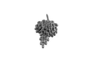 pièce élément ferronnier serrurier Grappe de raisin 50 x 33 LAITON Ref: GGR050F1