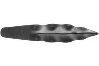 pièce élément ferronnier serrurier Feuille de Laurier 146 x 28 LAITON Ref: GLA146F1