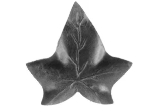 pièce élément ferronnier serrurier Feuille de Lierre 65 x 65 ACIER Ref: GLE065F2