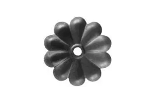 pièce élément ferronnier serrurier Rosace Hauteur 6 Diamètre 95 LAITON Ref: GRB095F1