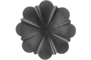 pièce élément ferronnier serrurier Rosace Hauteur 7 Diamètre 71 ACIER Ref: GRE071F2