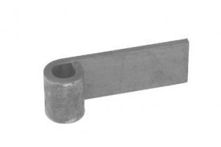 pièce élément ferronnier serrurier Noeud à souder pour portail Diamètre 16 Section 40x6 ACIER Ref: NOEUD16