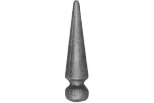 pièce élément ferronnier serrurier Pointe de lance coniques 110 x 27 Diamètre 27 ACIER FER FORGE Ref: P12B